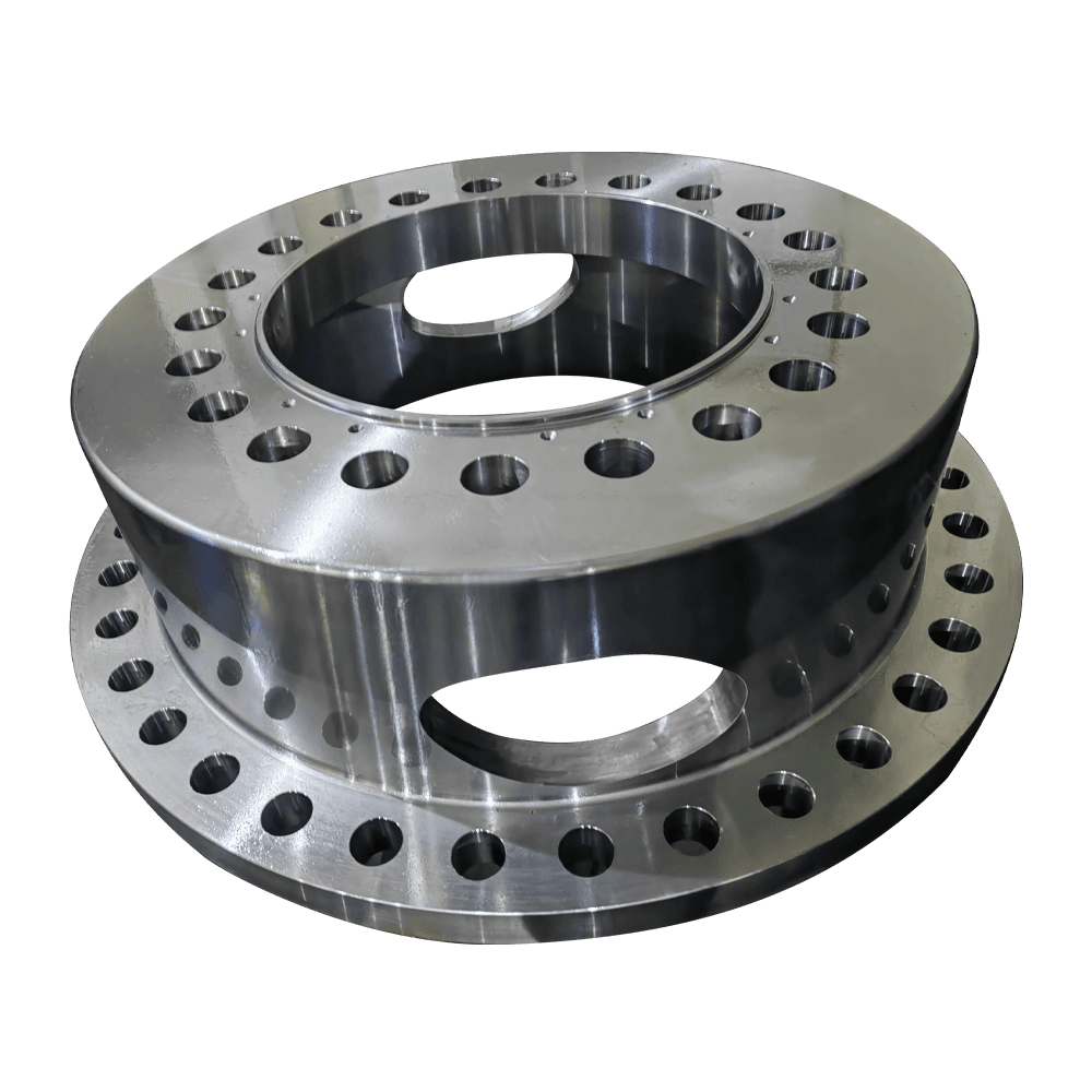 Flange em forma de e...